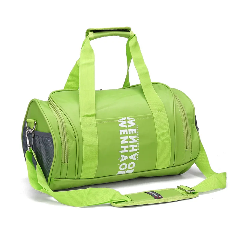 YS-B027 Waterproof foldable sports travel bags gym duffel bag with shoe compartment