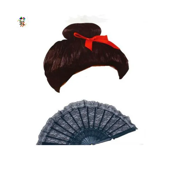 Party Fancy Dress Costume Geisha Japanese Oriental Synthetic Cosplay Wigs HPC-1196