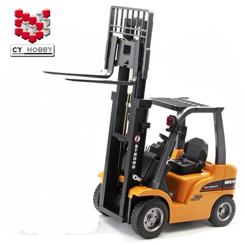 HUINA 1577 577 1:10 8Ch remote control truck toy battery radio controlled forklift for kids