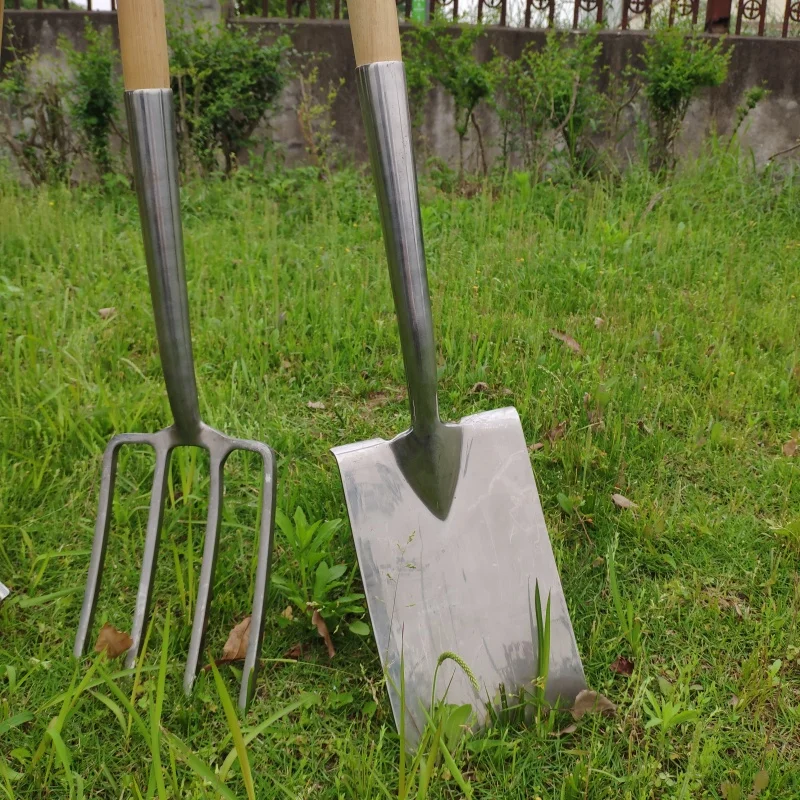 
Garden tools/Garden Fork/T type wooden handle with Stainless steel Fork 