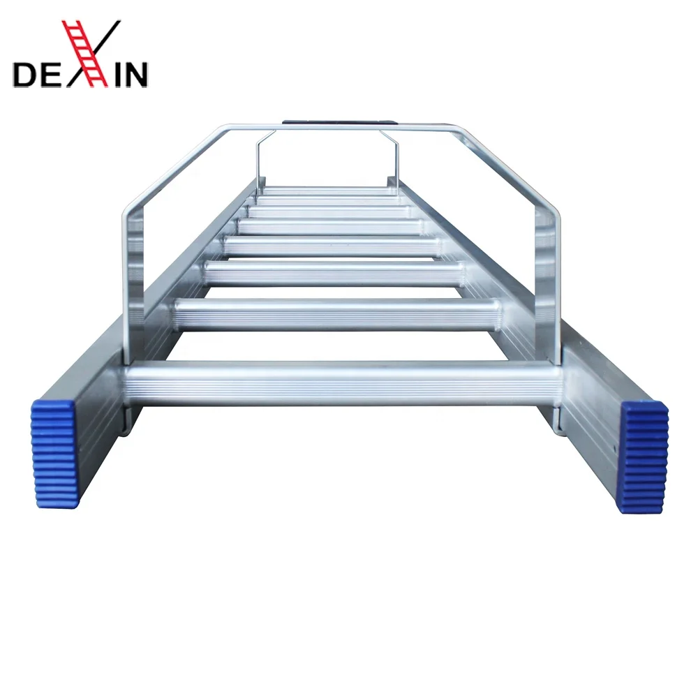 DX-4604 Aluminum Single Straight Stick Step Manhole Ladder Man-hole Foldable Step Ladder Safety Aluminum Telescopic Ladder