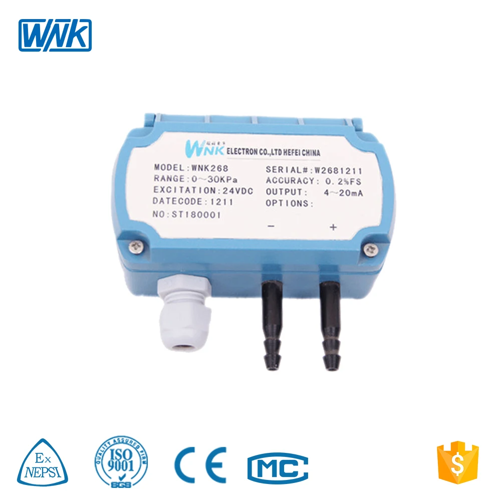 Передатчик давления для удаления пыли чистой лаборатории трубопровода природного газа
