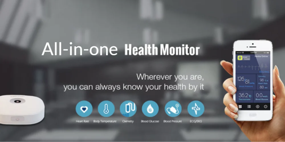  Многопараметрический Монитор артериального давления Minttihealth Spo2 портативный монитор здоровья с голубыми зубьями 6 в 1 для пожилых