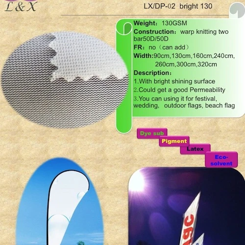 
LX/DP-02 sublimation banner fabric 