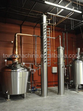 Gin Whiskey Vodka fruit Brandy stills moonshine copper distiller alcohol distillation equipment for sale