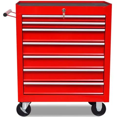 Workshop Durable 7 Drawer Tool Trolley Tool box roller cabinet werkzeugschrank