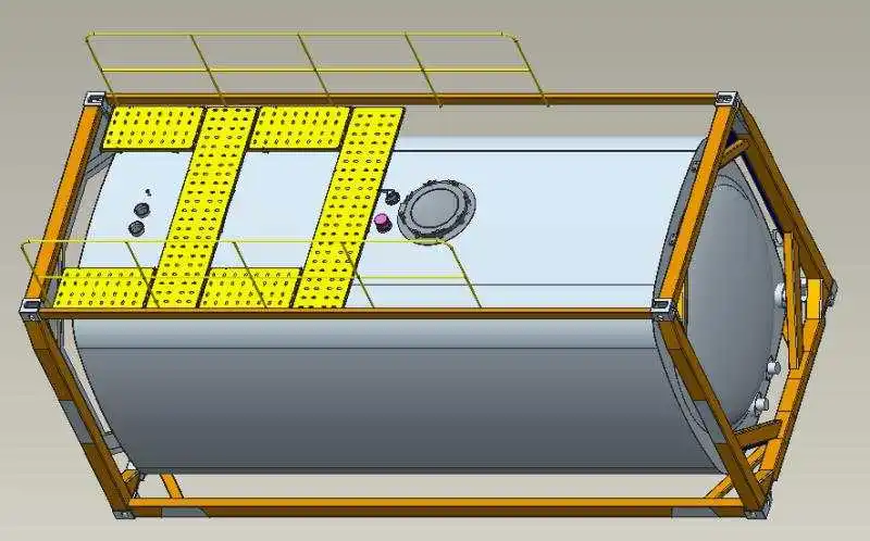 Контейнеры для железнодорожного асфальта ASME IMDG шении ccs ISO 20 футов