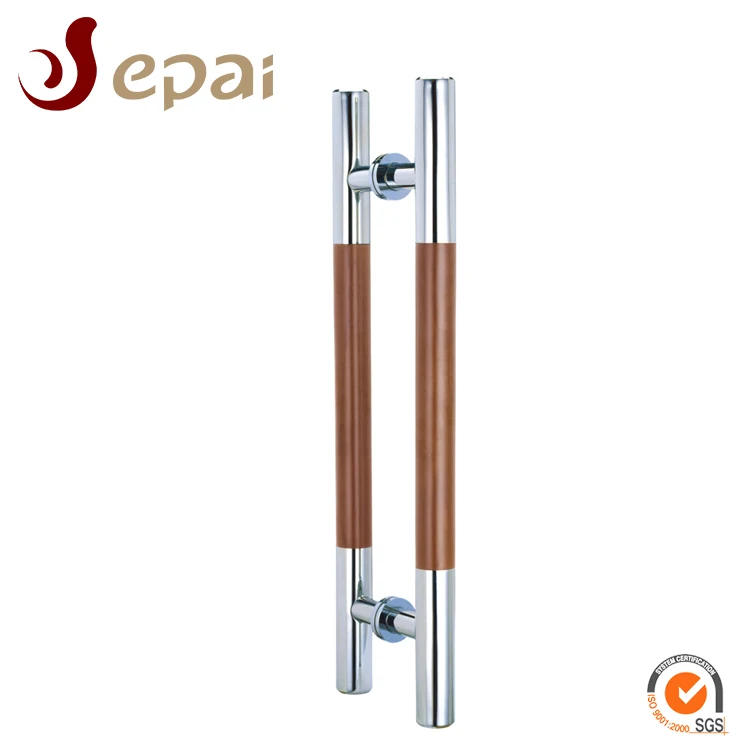 Anti bacterial wood door pull handle SUS handle wood handle for Japan market