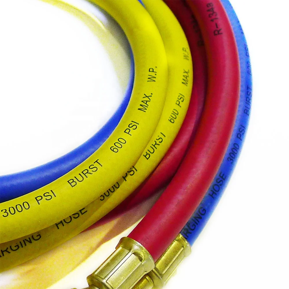 Stable rubber refrigerator gas r134a refrigerant charging hose