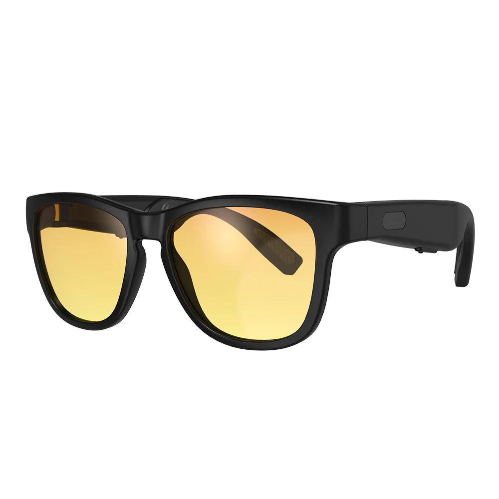Dropshipping 2022 trending BT5.0 Android Smart Headphone Bone conduction glasses with Polarized UV400 sunglasses