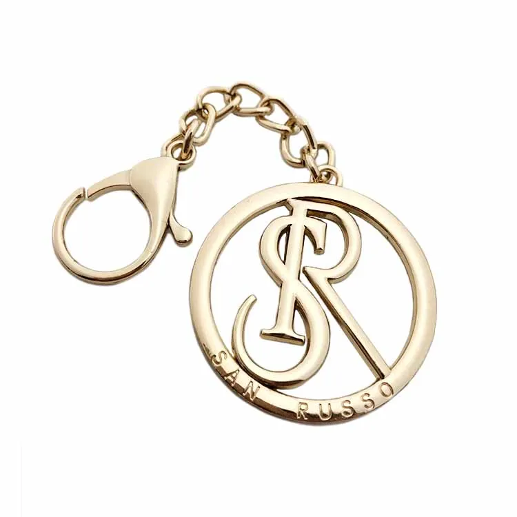 Cheap price high quality custom handbag metal chain plate metal hand tag brand logo for bag