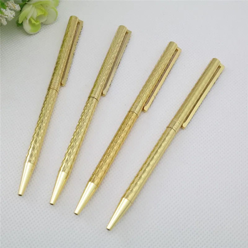 Luxury  slim gold pen for gift
