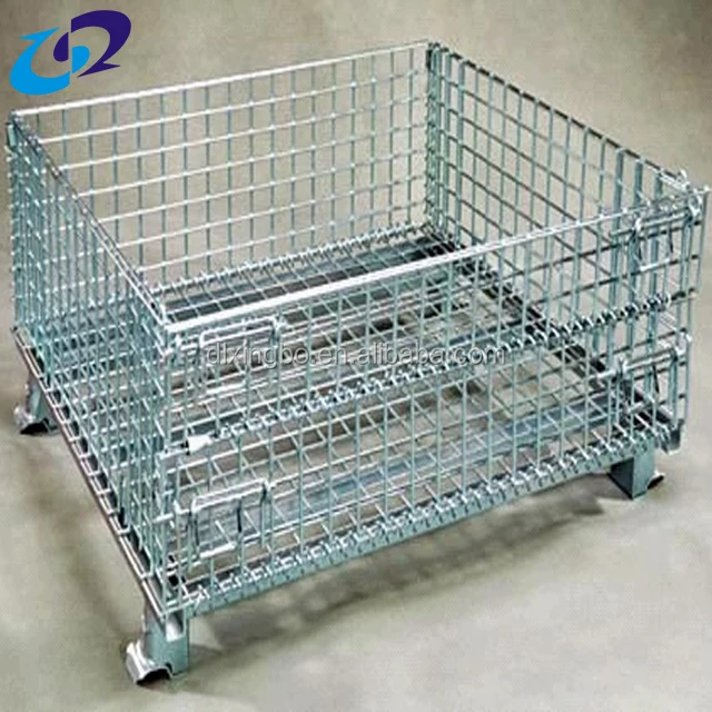 Складные гальванизированные клетки провода паллета для груза