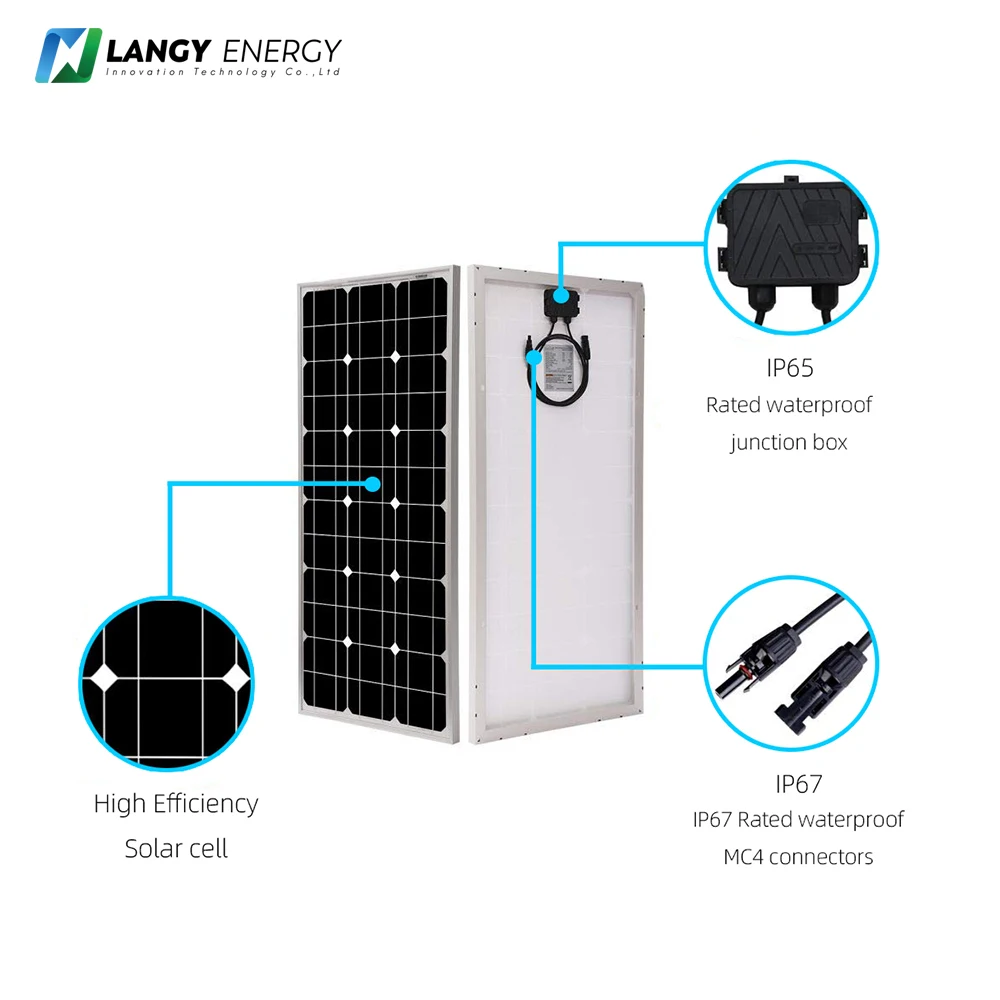 5w 20w 30w 40w 50 w 100w 150w 200w 260w 310w 320w 24v solar panel 18v panels with juction box