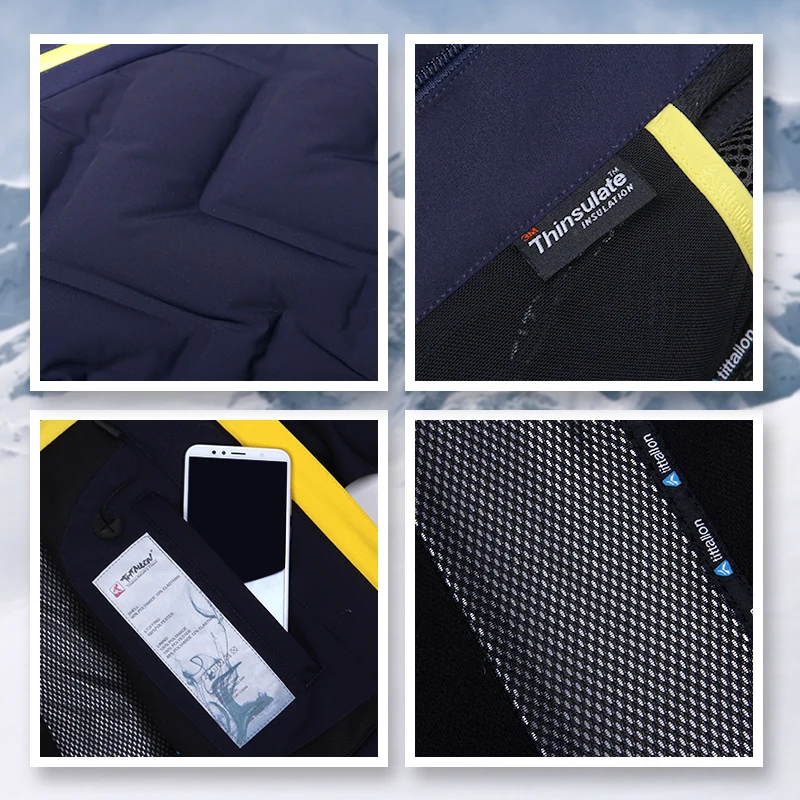 Brand Custom High Quality Waterproof Crane Ski Jacket Men winter padding warm windbreaker waterproof mens ski jacket