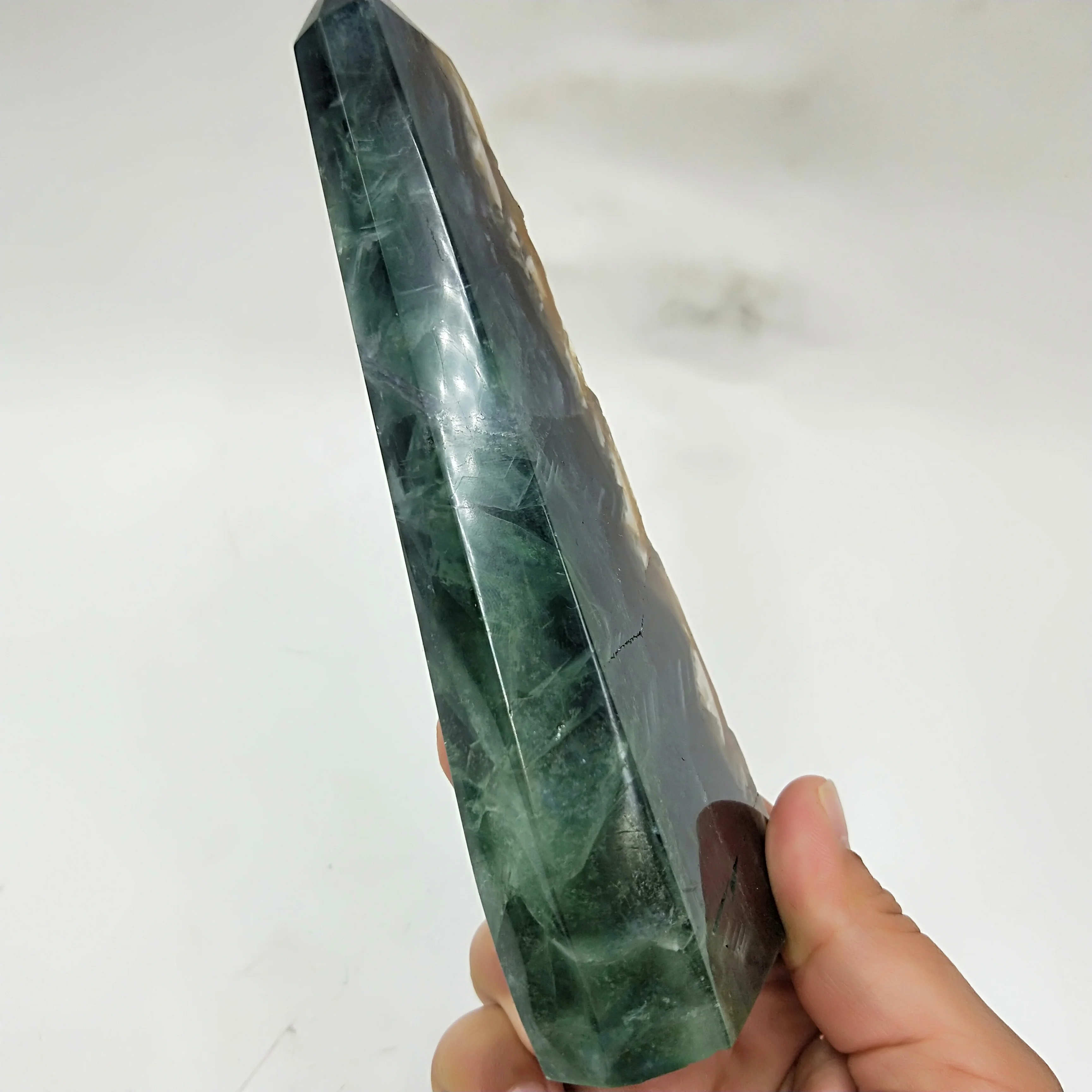Natural Colour Fluorite Quartz Crystal Sawtooth Specimen Healing Crystal Rough Stone