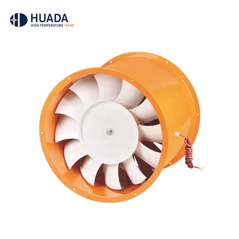 High pressure high air volume double impeller axial flow fan