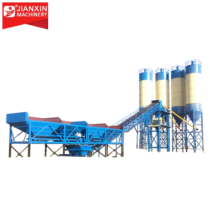 stationary HZS60 60m3/h Concrete Mixing Plant equipment manufacturer