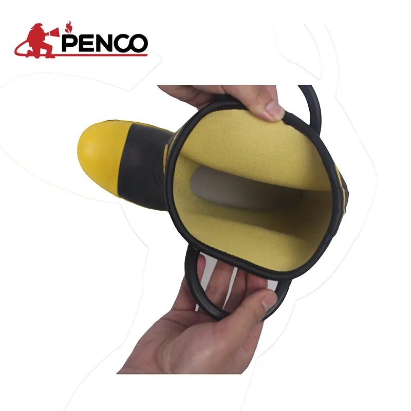 PENCO fire proof certified firefighter boots for fire fighting