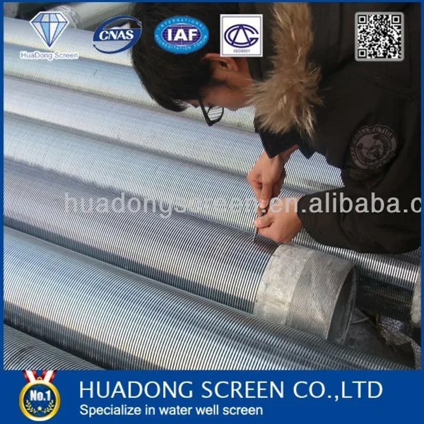 Stainless Steel Wedge Wire  Wrapped Screen /V-shaped wire wound screen