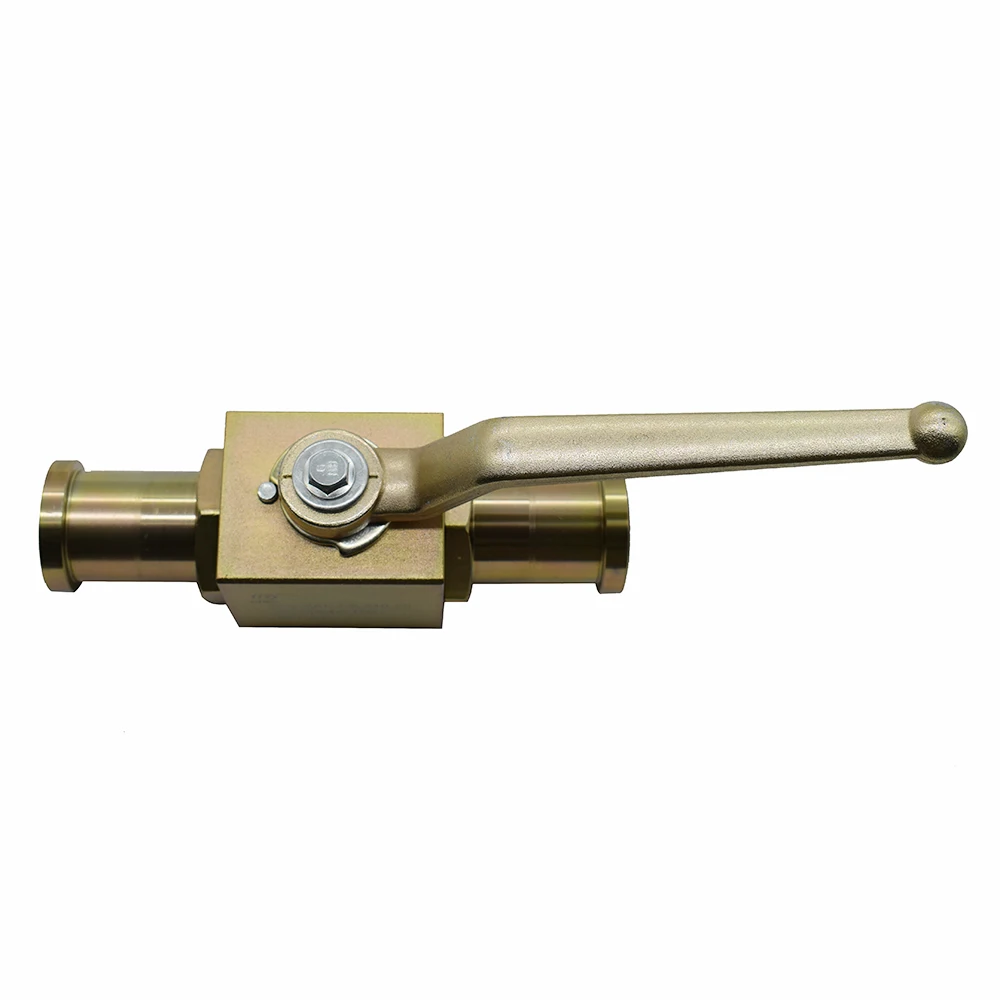 2 way SAE flanged full port carbon steel hydraulic ball valves high pressure PN210DN20