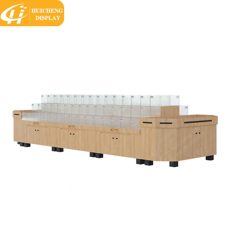 Customized Supermarket rack dried fruit cabinet snack acrylic display shelf with acrylic boxes candy shelf display