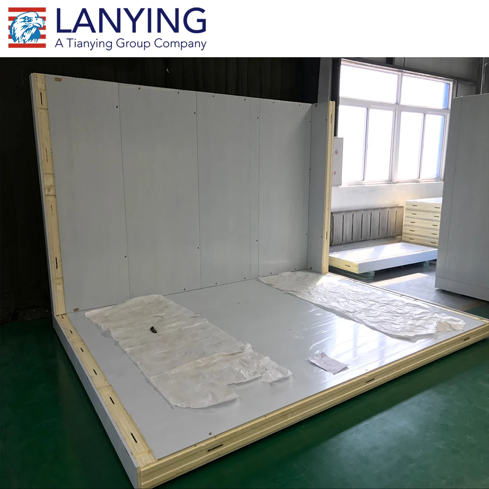 Camlock polyurethane cold room insulation sandwich panel