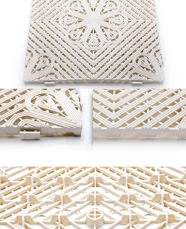 High Quality  PP Copolymer Interlocking Plastic Anti-slip Swimming Pool Mat /bath Floor Mat