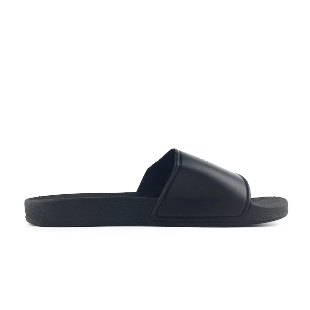 Greatshoe Пользовательский логотип антистатические летние ПВХ Черные тапочки скользящие сандалии для мужчин