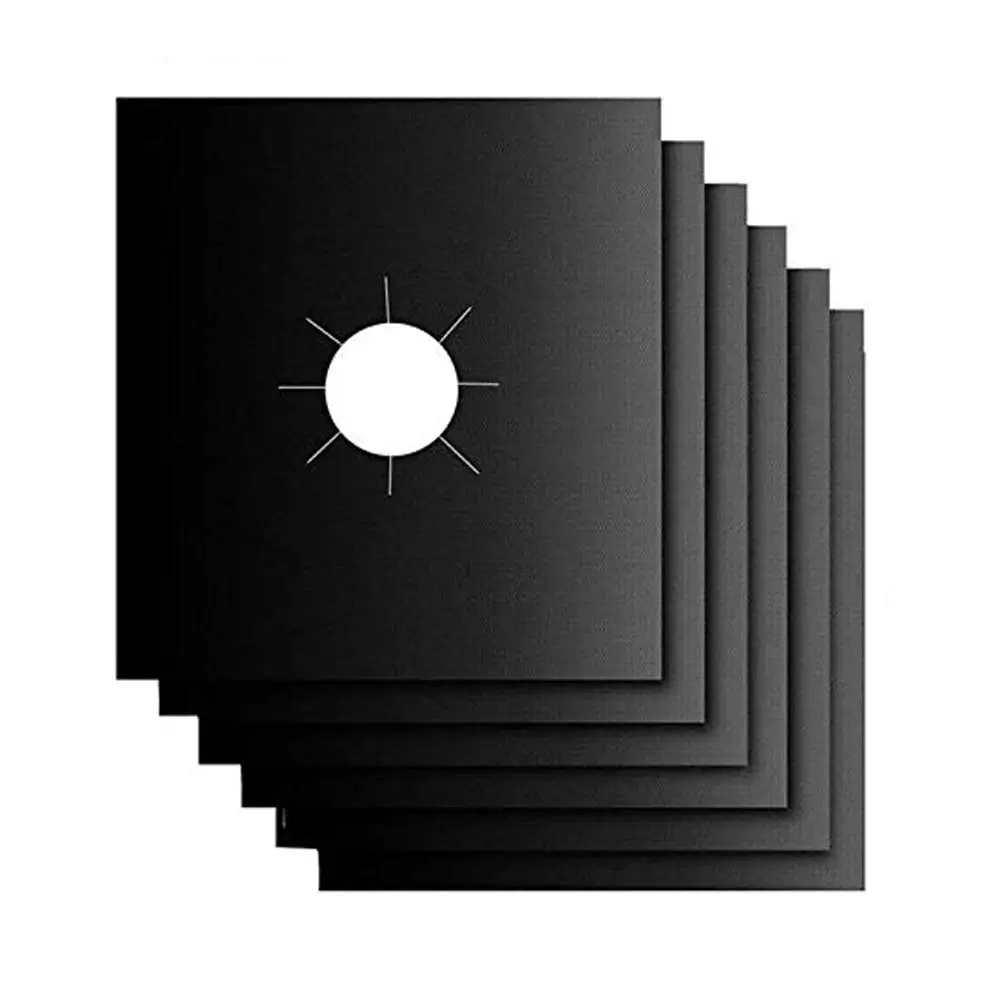 Black High Duty Use Gas Toaster Ovens Mat Reusable Oven Liner And Stove Burner Covers
