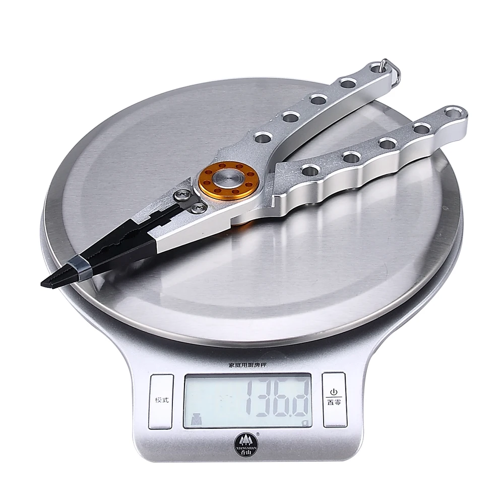 
Fly Fishing Supplies Lure split ring plier hook remover Aluminum Long nose fishing tools Fishing pliers 