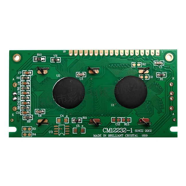 stn graphic yellow-green lcd module 122x 32 12232a 12232 lcd