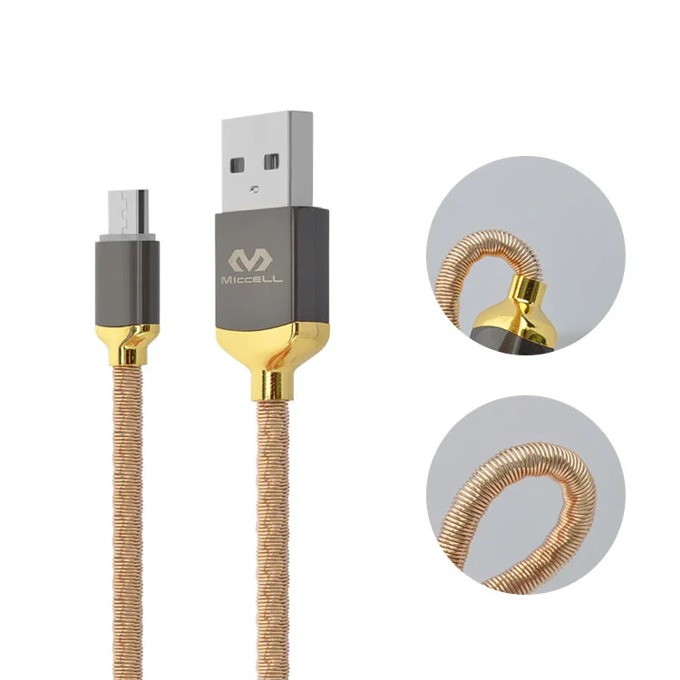Fast Charger Cable 2.1A Zinc Alloy USB Cable