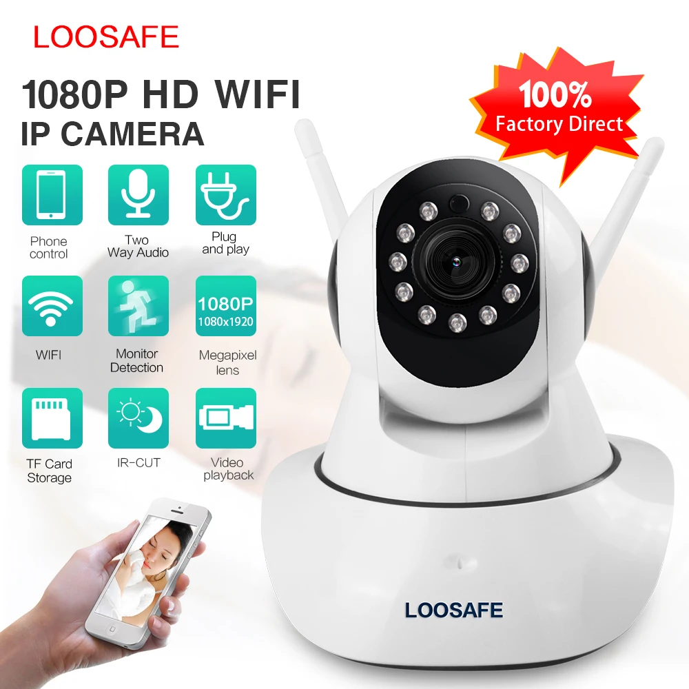 2MP Беспроводная ip-камера Wi-Fi Onvif видеонаблюдения безопасности системы сигнализации домашней сети ip-камера ночного видения