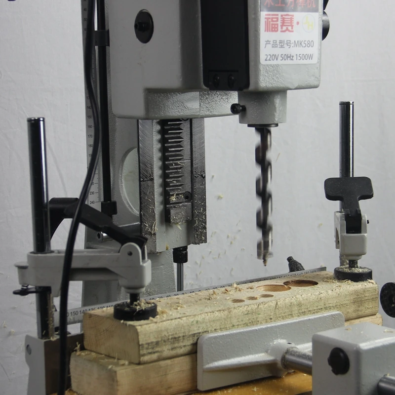 
Fusai 1100W woodworking chisel mortising mortise machine with drill chuck capacity of 3~16mm 