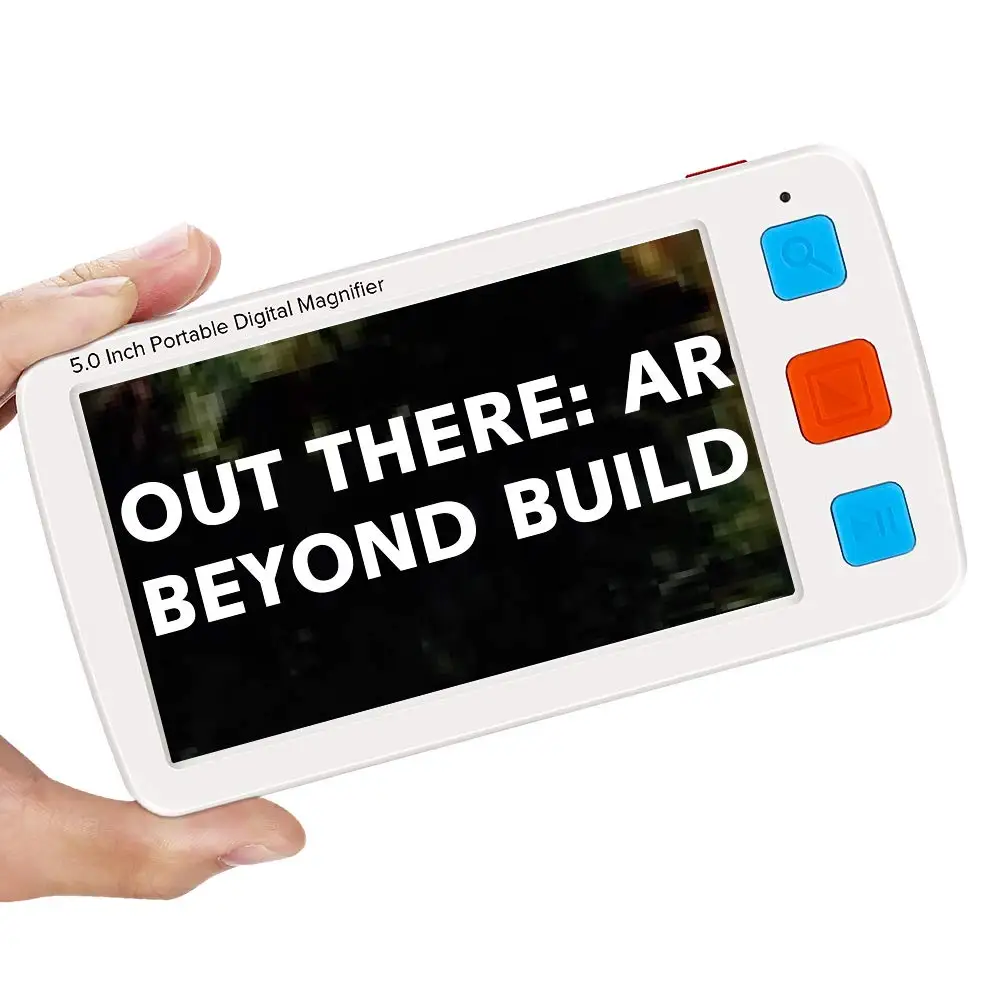 17 color modes portable digital magnifying glass electronic reading aid 5.0 inches