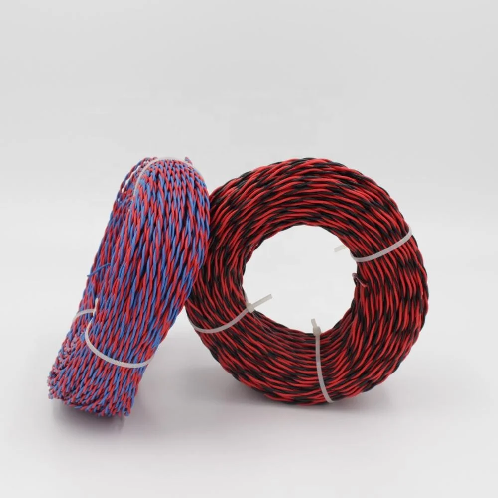 Медный сердечник ПВХ изоляция витая пара гибкий кабель