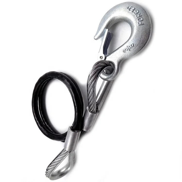 9.5mm (7x19T) 2T Tension Strength Galvanized Steel Coated Cable Assembly for Large Truck