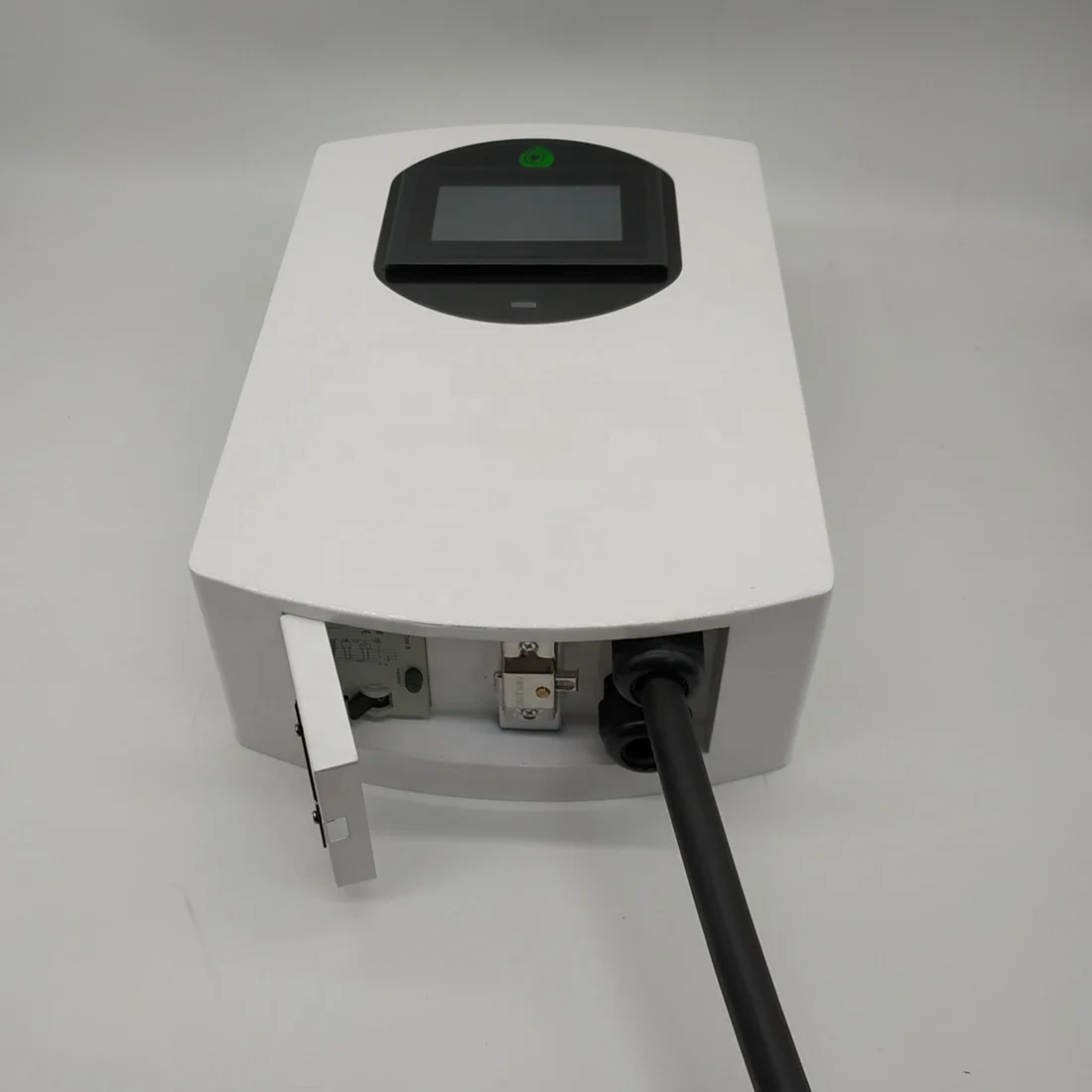
3.3kw ev charging wallbox with tethered 5m cables,sae j1772 ev plug,touching screen and type B RCD,OEM 