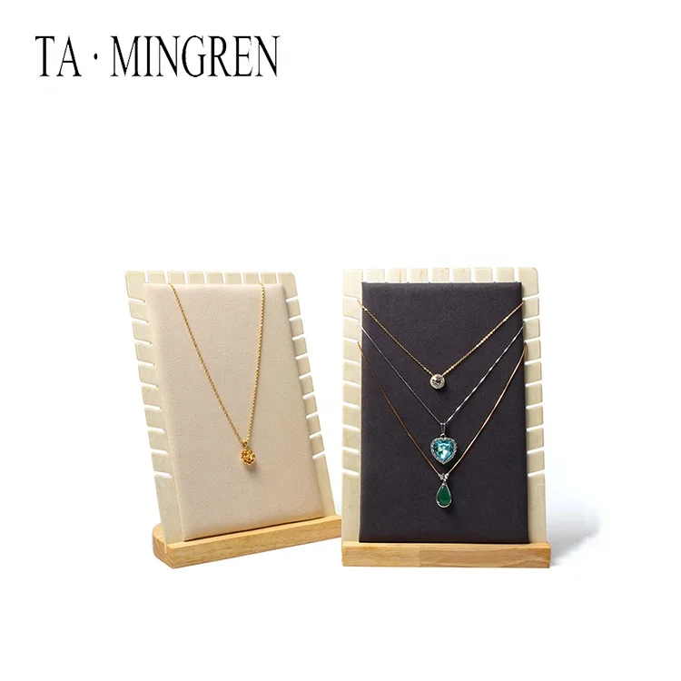 Новый стиль Модные Деревянные ювелирные изделия дисплей подставки деревянные ювелирные изделия стойки для цепочки и ожерелья