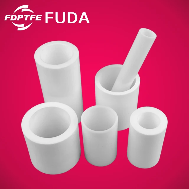 high quality low flammability white 100mm pure ptfe lined pipe