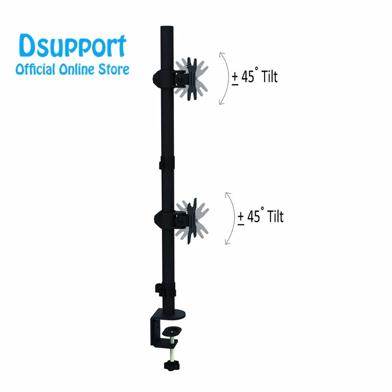 Камера с двойным жк-монитором LED монитор Стенд с кронштейном на рабочем столе Heavy Duty наборный держит вертикальное 2 экраны вверх MD6802