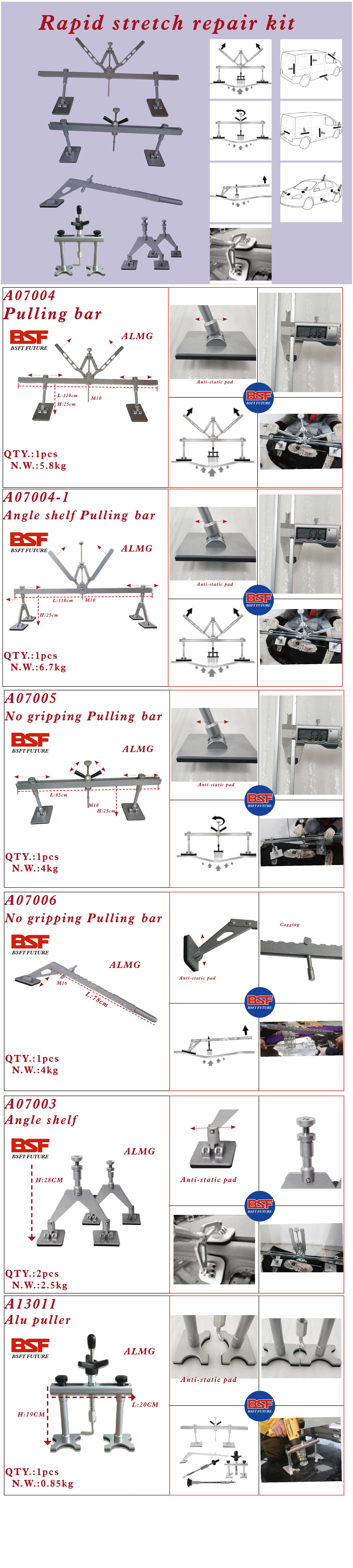 
Car body repair equipment & aluminum&steel car body repair system &aluminum dent pulling machine 