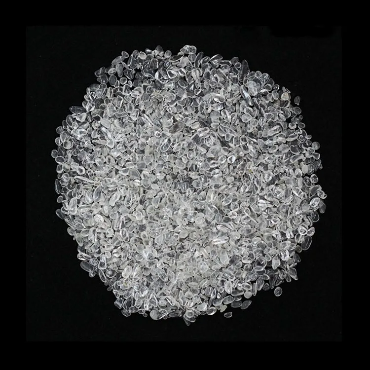 3-5mm Natural quartz healing clear white crystal Chakra Gravel Tumbled stone