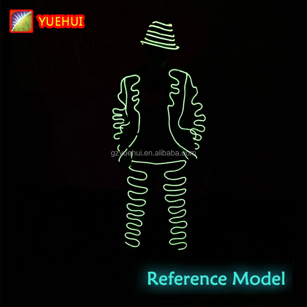 10 цветов EL провода в стиле «сделай сам фестиваль Вечеринка светящиеся одежды аксессуары свет костюм приведенный в действие DC-12V Кнопка драйвер