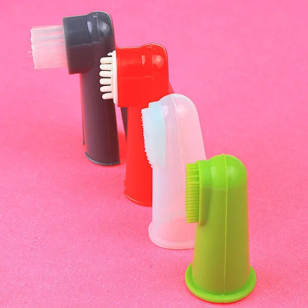 
2020 Super soft pet silicone baby finger toothbrush 