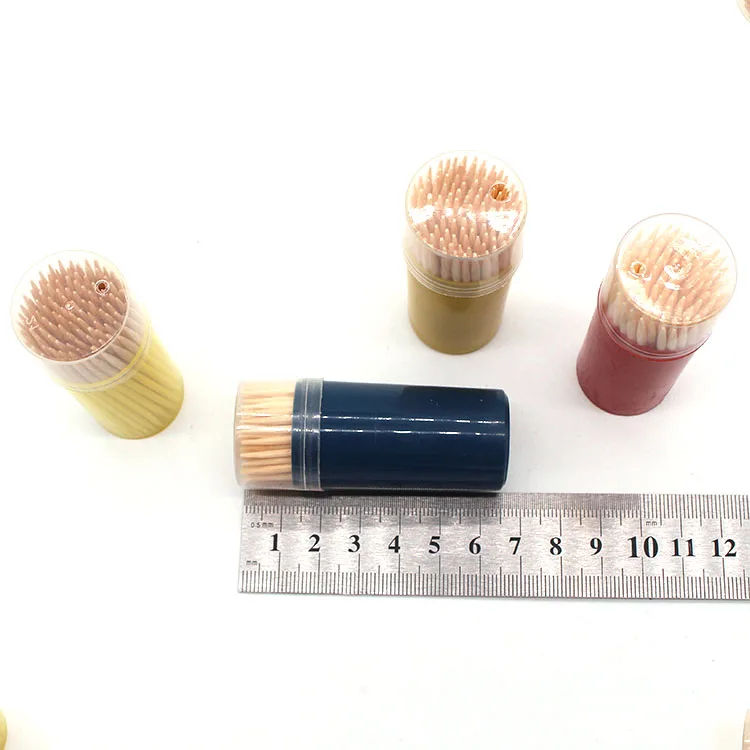 Бамбуковая зубочистка для пищевых продуктов 100 шт/бутылка