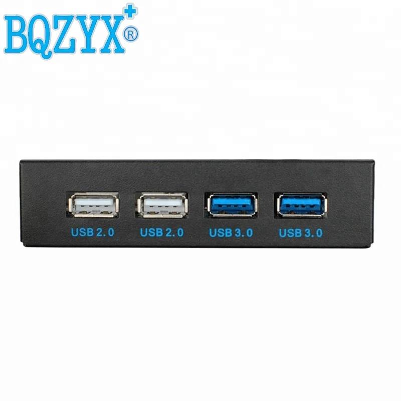 USB3.0 передней панели 3,5 дюймов 20Pin к USB3.0 2 порта USB2.0 2-порт концентратора для PC флоппи-Бей алюминиевый