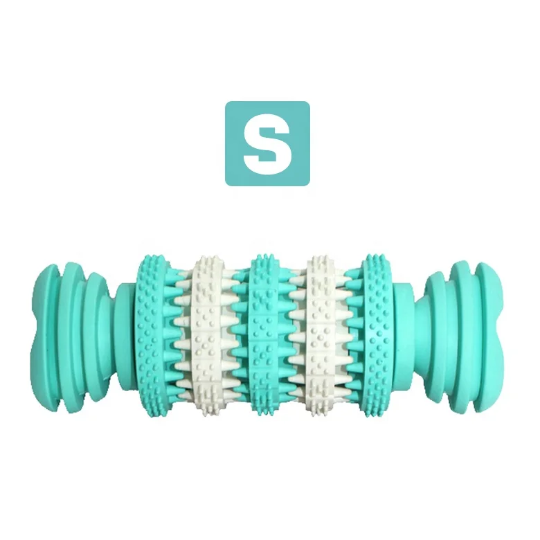 Pet Supplier Dog Toy Bone for Teeth Cleaning Dog Food Feeder Soft Durable Rubber for Dogs Cats Teeth Massage Toys Pet Products