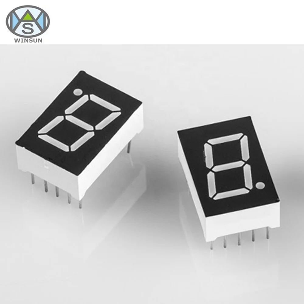 Высокое качество один/один 0,56 дюймов LED-значный 7-сегментный дисплей с красными и зелеными, цвет: синий, желтый, белый